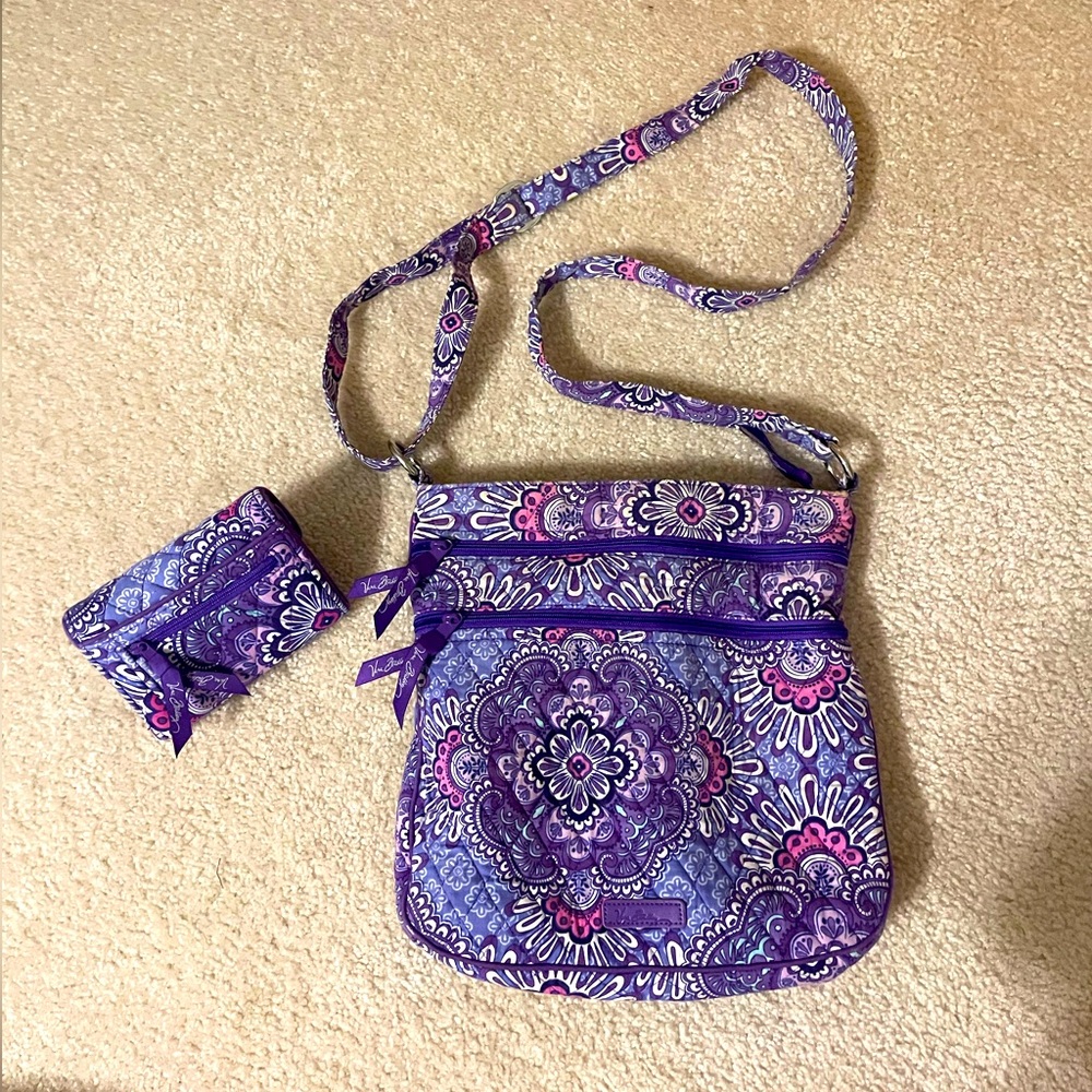 Vera Bradley Lilac Tapestry Purse & Wallet